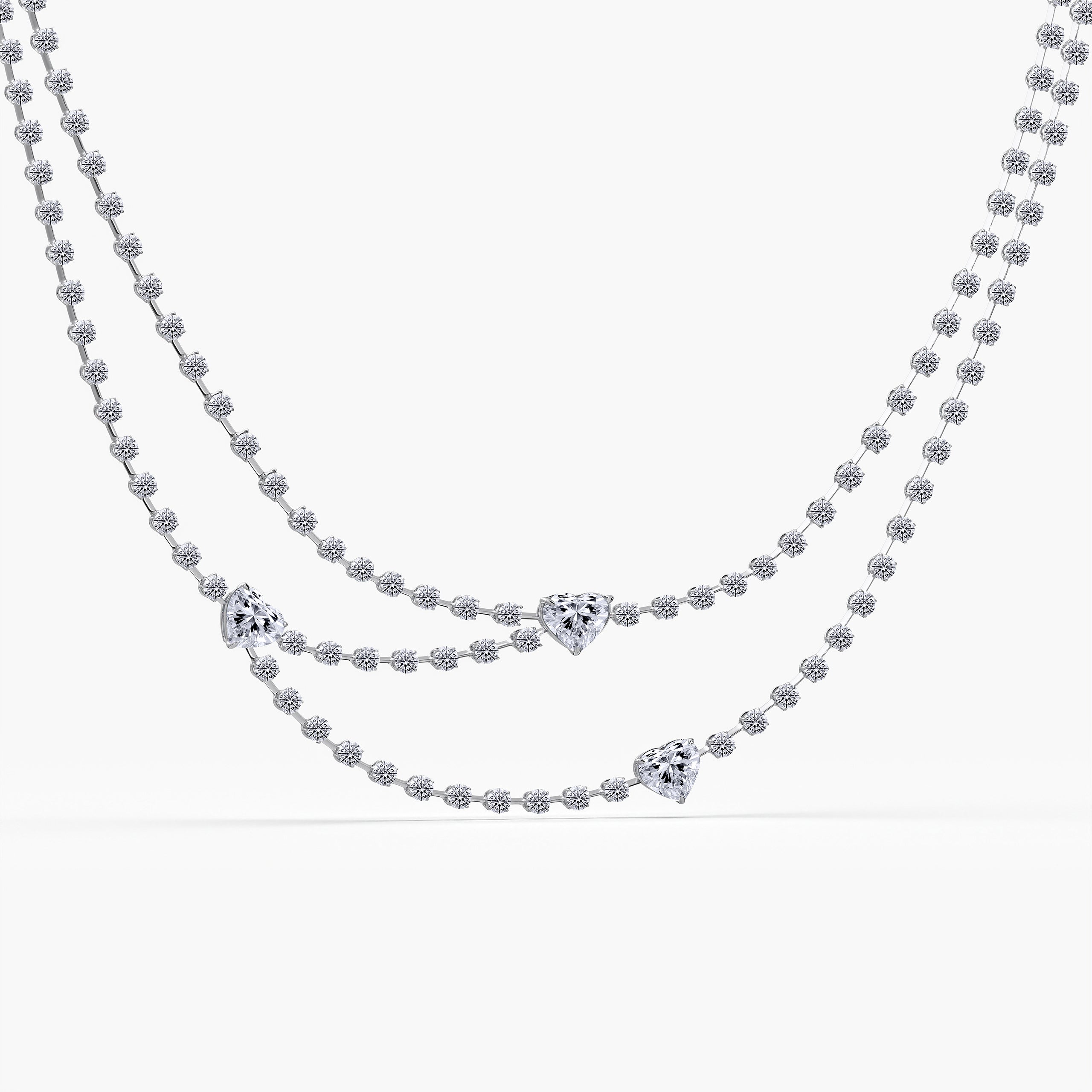 Celestial Heart Line Necklace